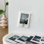 Bow Accent White Frame Magnet