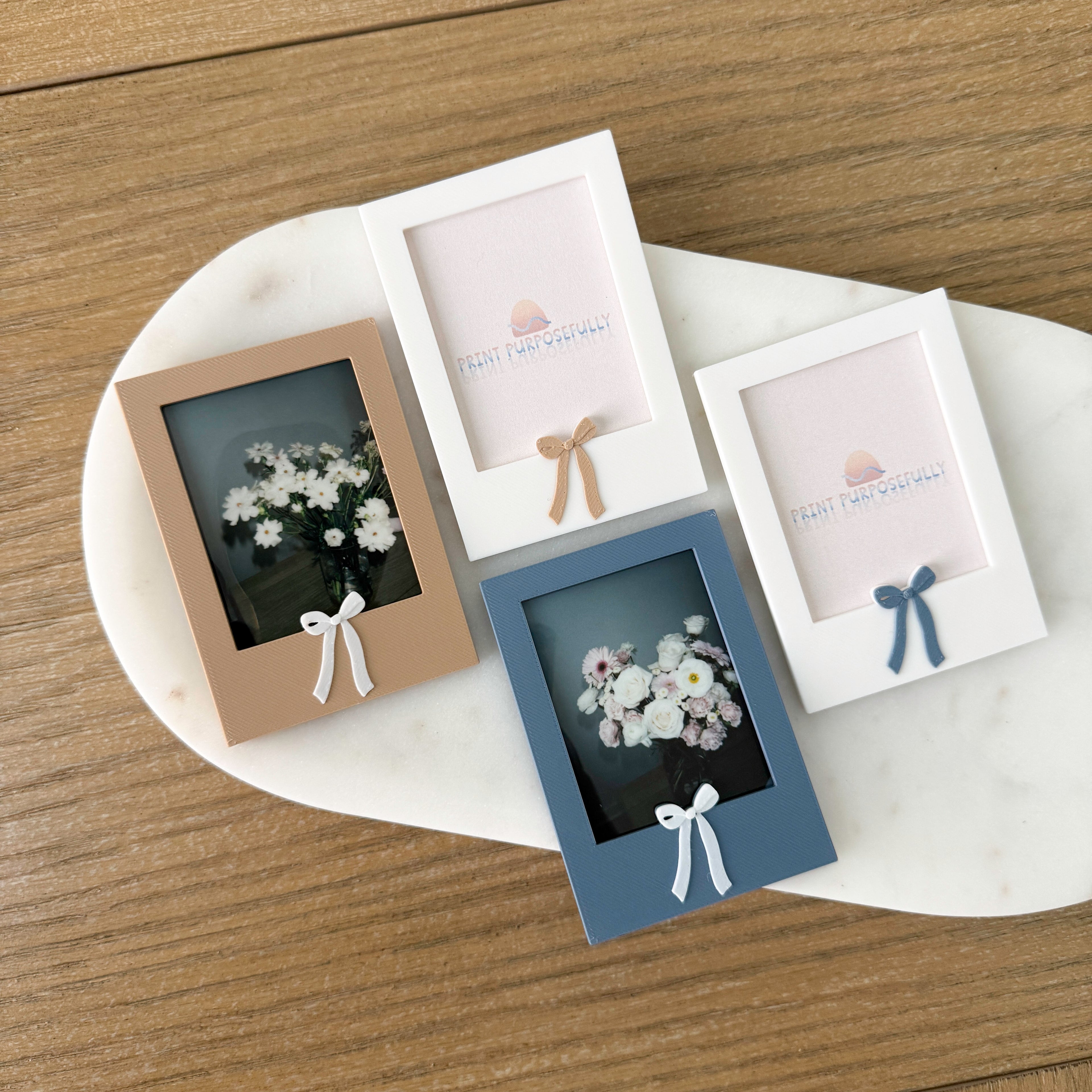 Bow Accent Frame Magnet Set