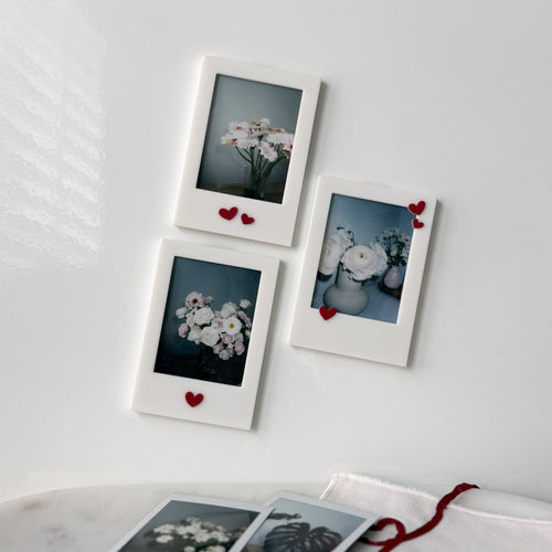 Simple Love Photo Frame Magnet Set